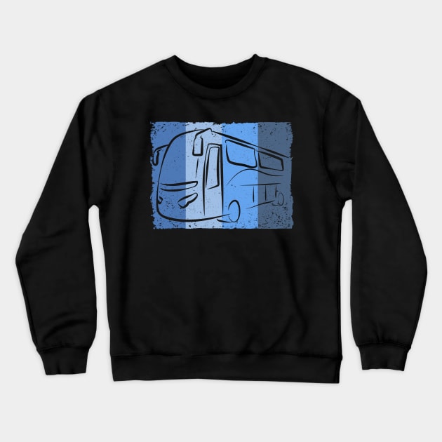 Bus bus driver school bus autobus Crewneck Sweatshirt by Johnny_Sk3tch